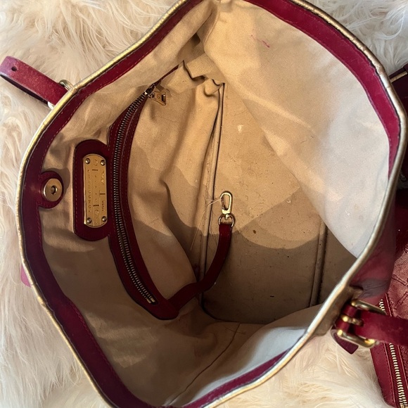 LONGCHAMP LM Cuir Large Tote Bag Leather Handbag Purse Logo - Picture 4 of 15